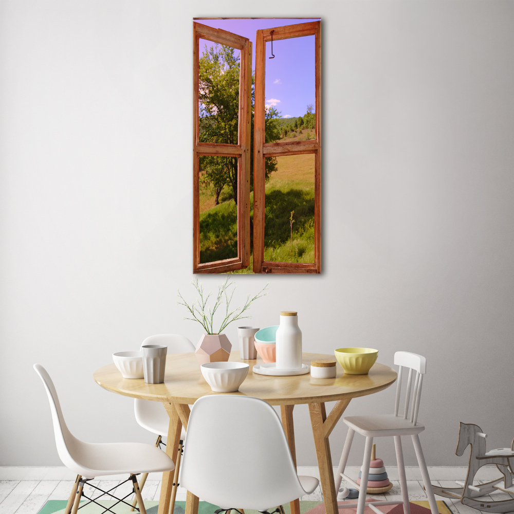 Print on acrylic glass Landscape outside the window