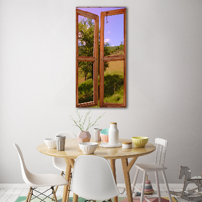 Print on acrylic glass Landscape outside the window