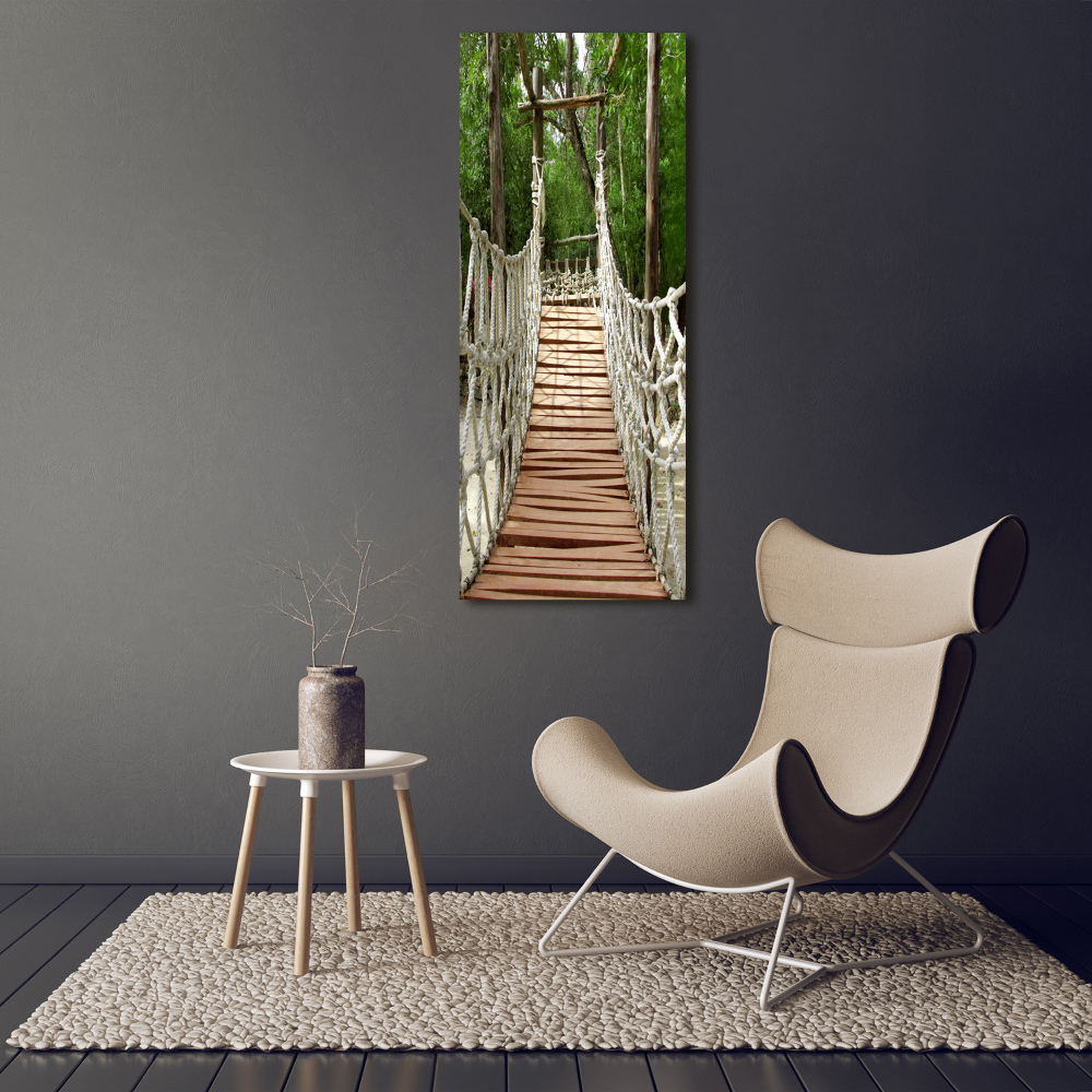 Print on acrylic glass Rope bridge