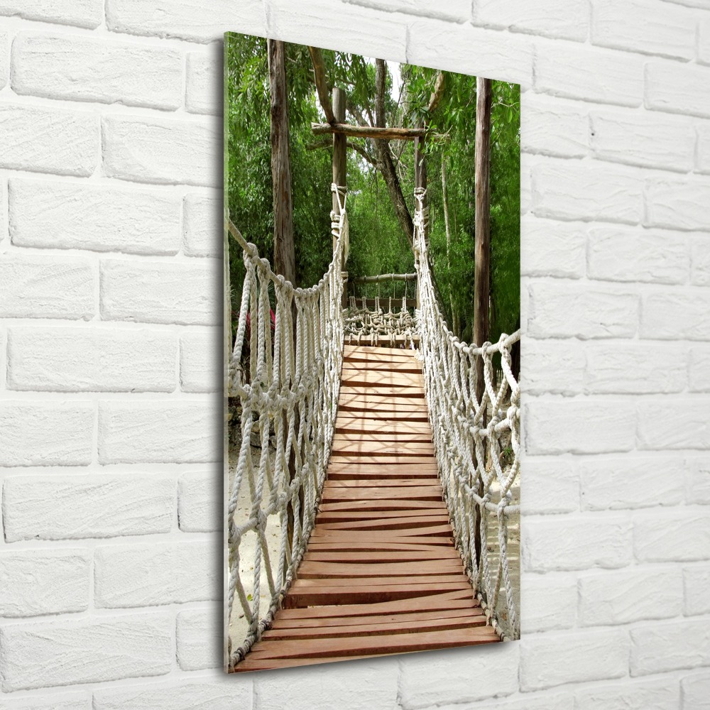 Print on acrylic glass Rope bridge