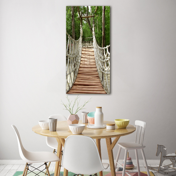 Print on acrylic glass Rope bridge