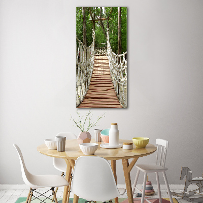 Print on acrylic glass Rope bridge