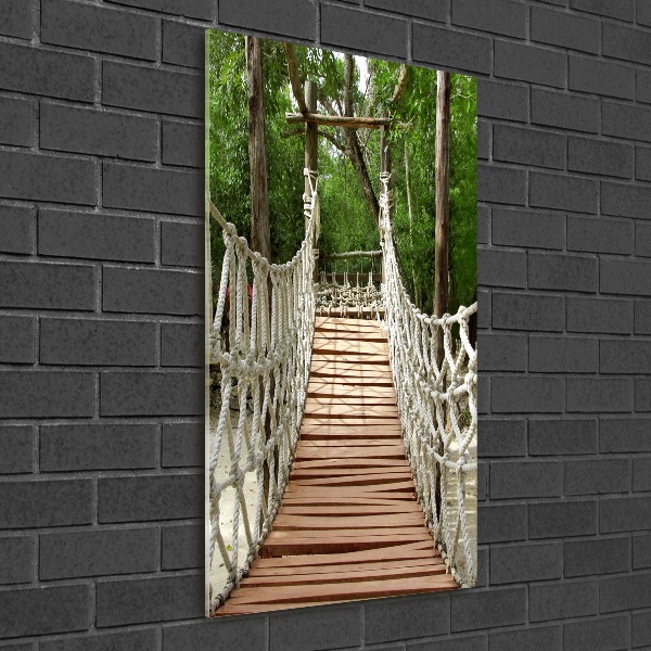 Print on acrylic glass Rope bridge