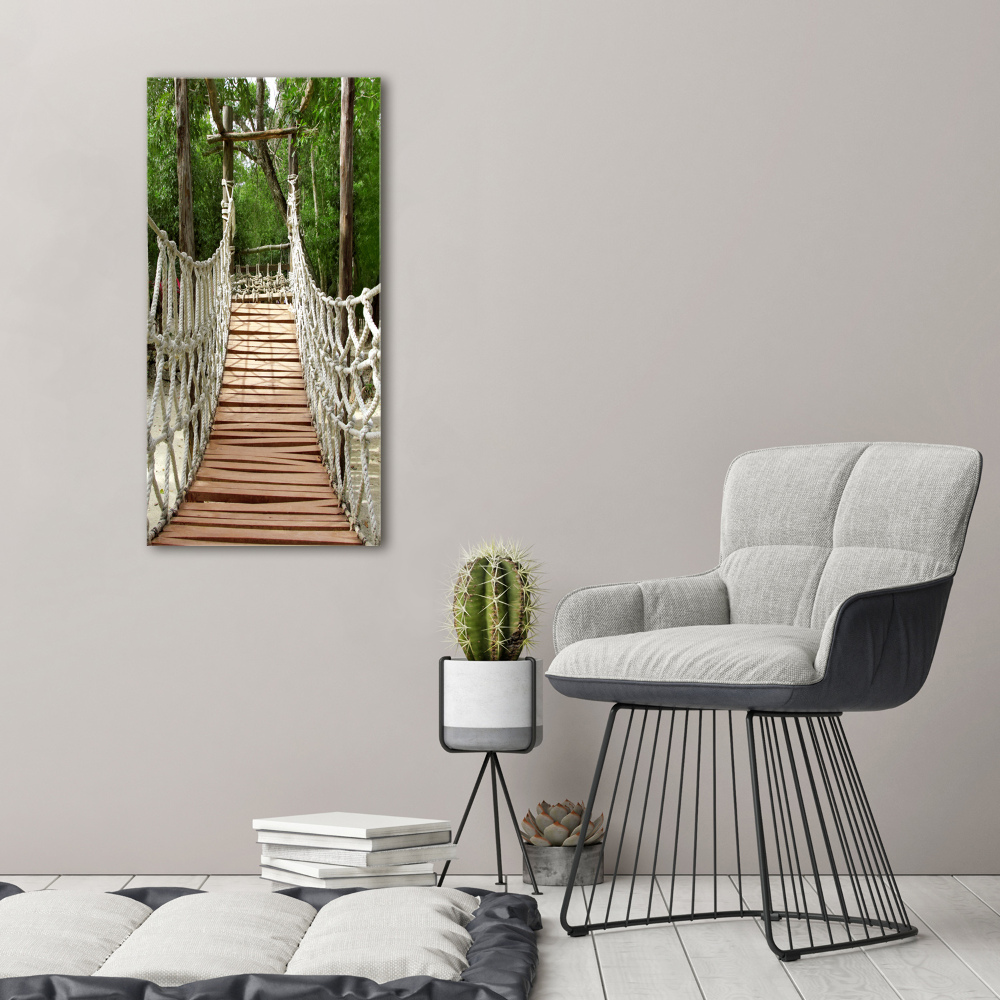 Print on acrylic glass Rope bridge