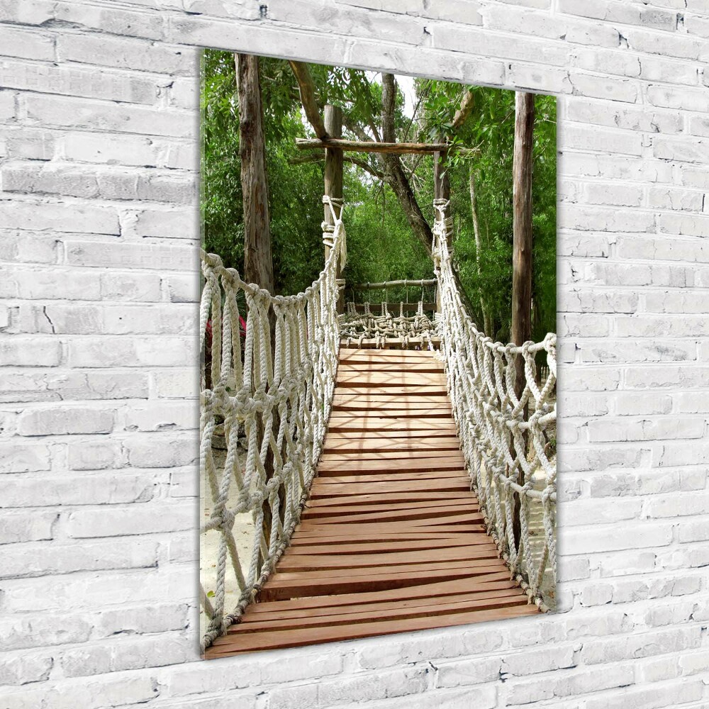 Print on acrylic glass Rope bridge