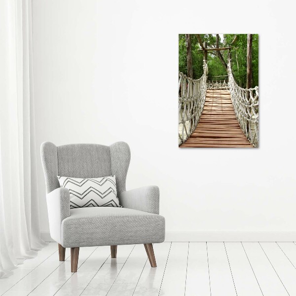 Print on acrylic glass Rope bridge