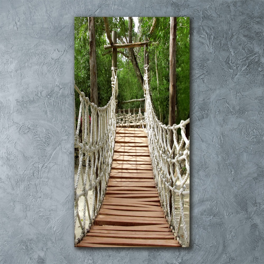 Print on acrylic glass Rope bridge