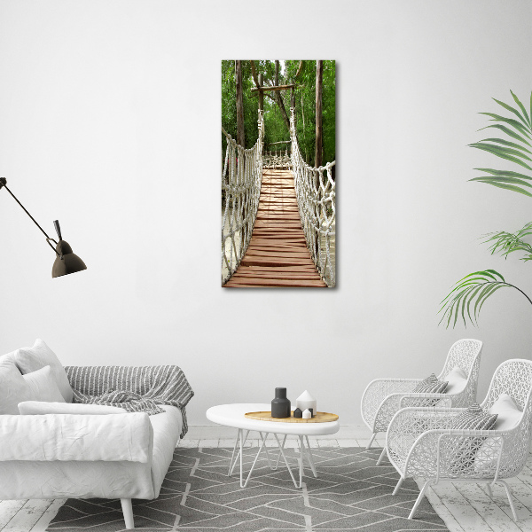 Print on acrylic glass Rope bridge