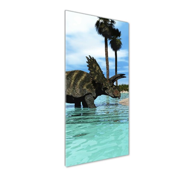 Acrylic wall art Dinosaurs on the beach