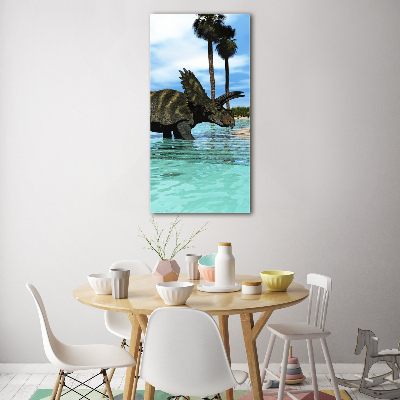 Acrylic wall art Dinosaurs on the beach