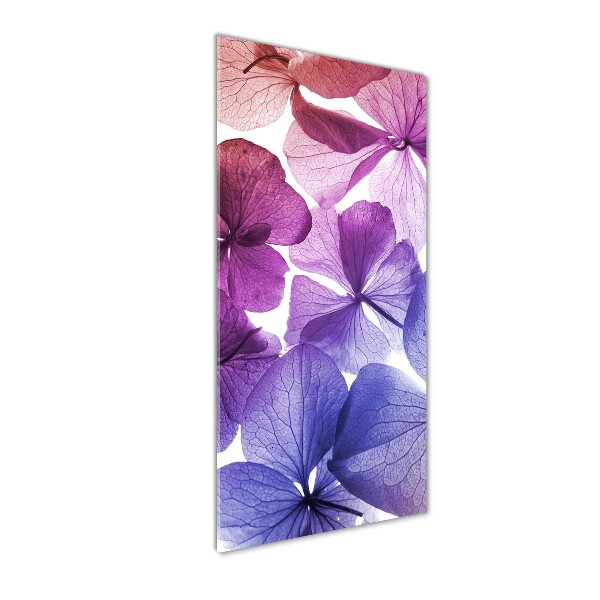 Acrylic wall art Purple flowers