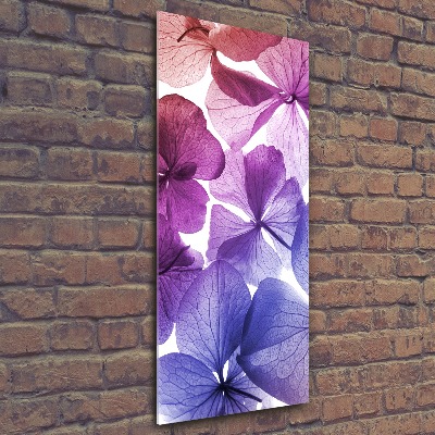 Acrylic wall art Purple flowers