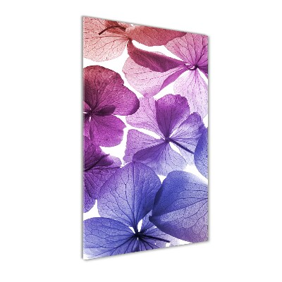 Acrylic wall art Purple flowers