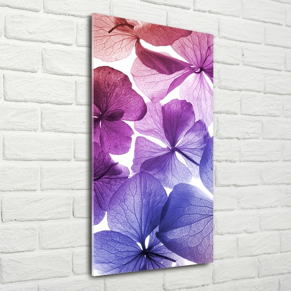 Acrylic wall art Purple flowers