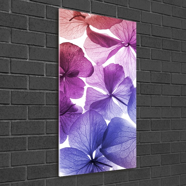 Acrylic wall art Purple flowers