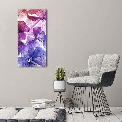 Acrylic wall art Purple flowers