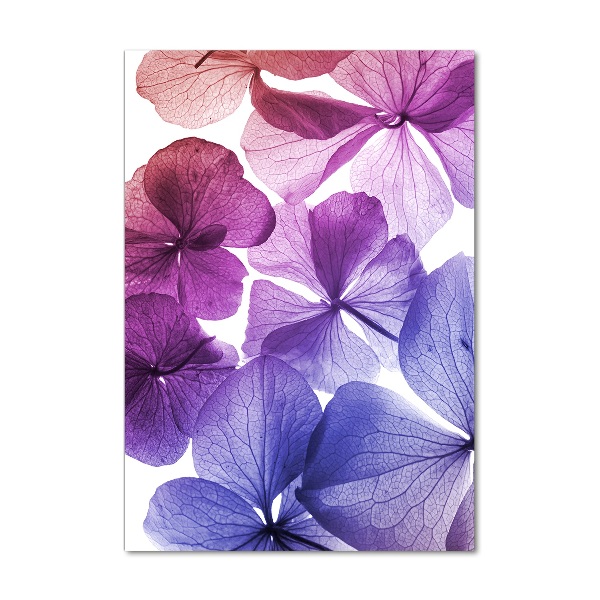 Acrylic wall art Purple flowers