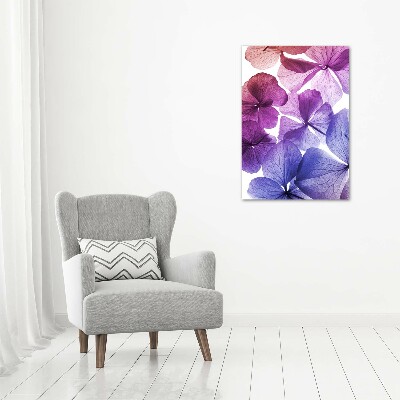 Acrylic wall art Purple flowers