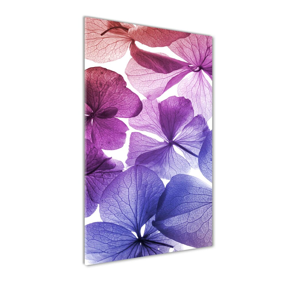 Acrylic wall art Purple flowers