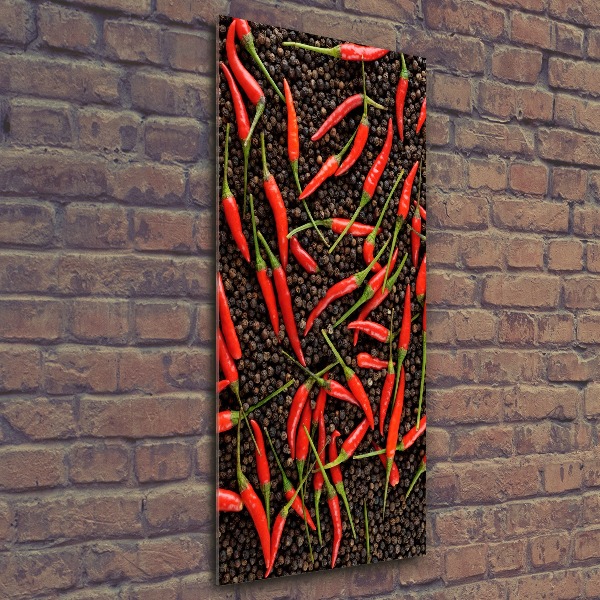 Print on acrylic Chilli peppers