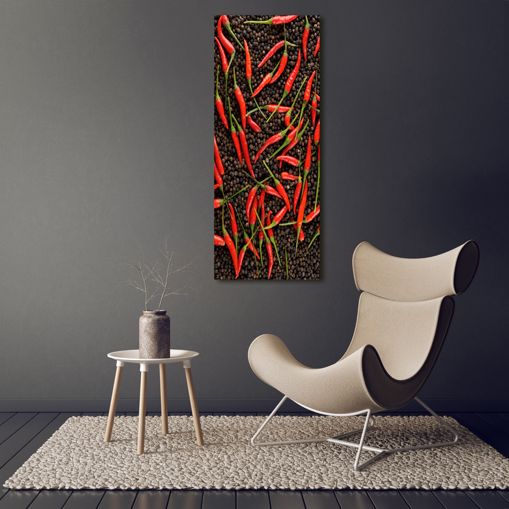 Print on acrylic Chilli peppers