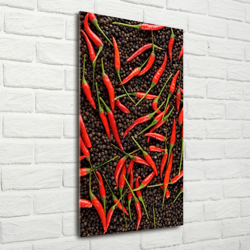 Print on acrylic Chilli peppers