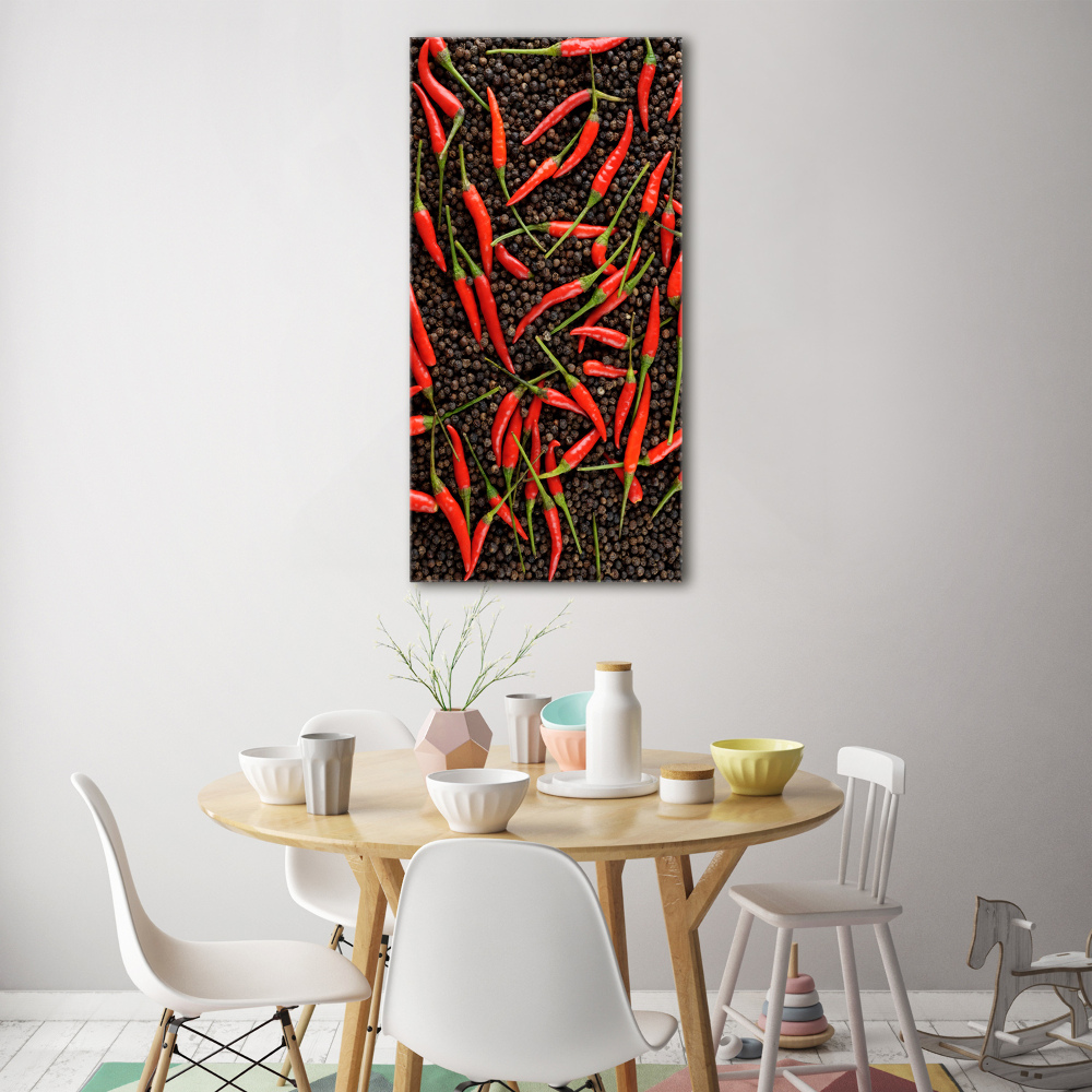 Print on acrylic Chilli peppers