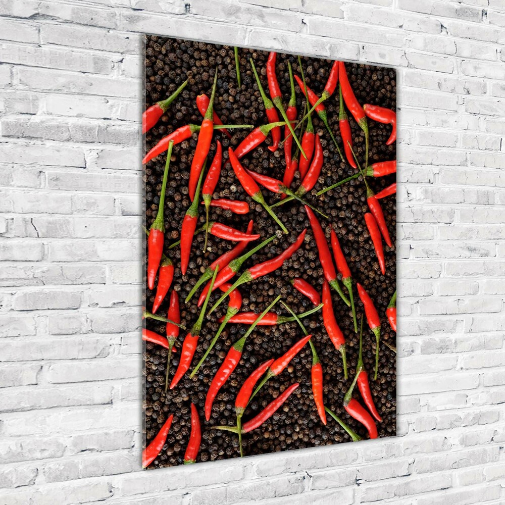 Print on acrylic Chilli peppers