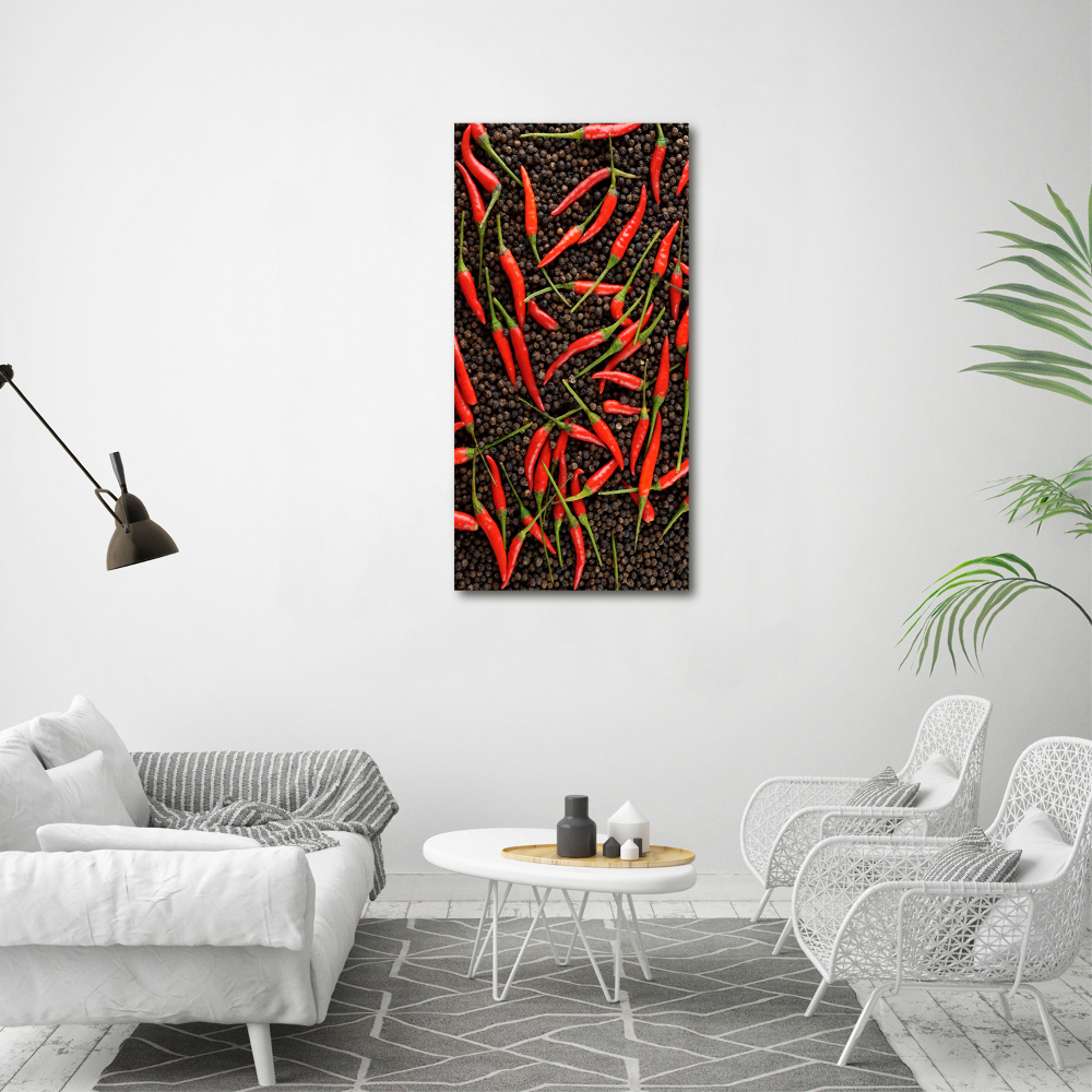 Print on acrylic Chilli peppers