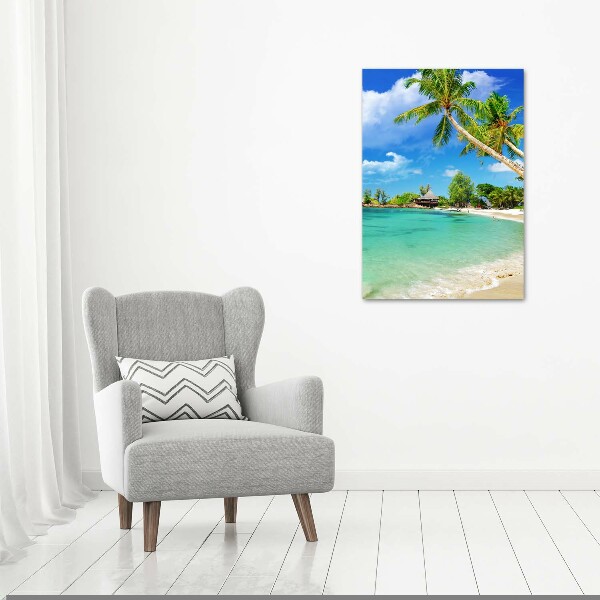 Acrylic print Tropical beach