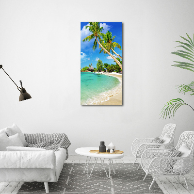 Acrylic print Tropical beach