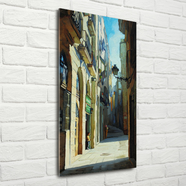 Print on acrylic glass Barcelona streets