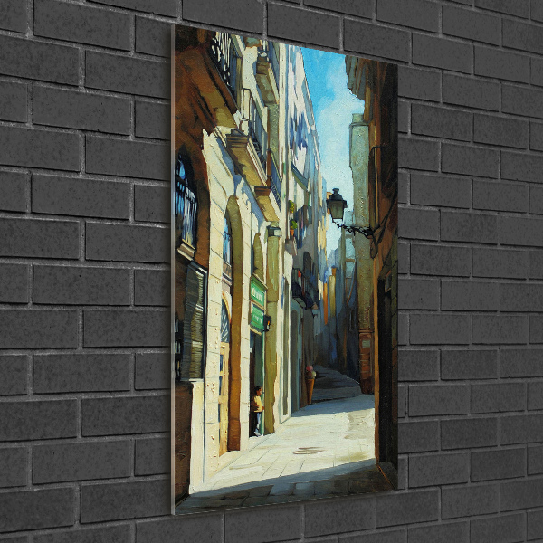 Print on acrylic glass Barcelona streets