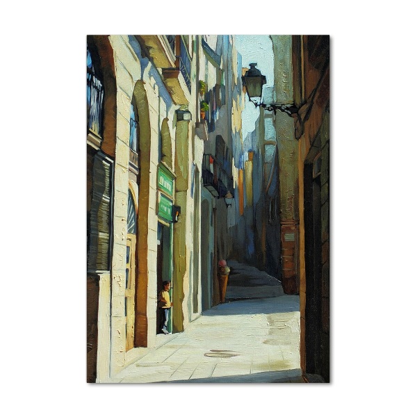 Print on acrylic glass Barcelona streets