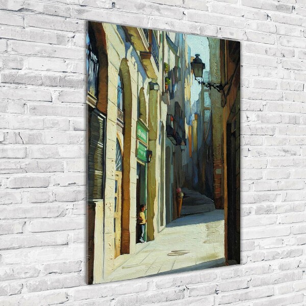 Print on acrylic glass Barcelona streets