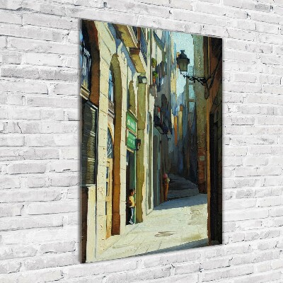 Print on acrylic glass Barcelona streets