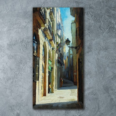 Print on acrylic glass Barcelona streets