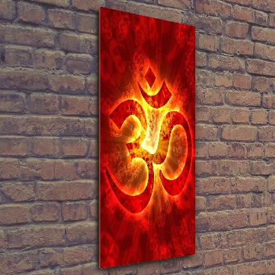 Print on acrylic glass The burning sign of the OM