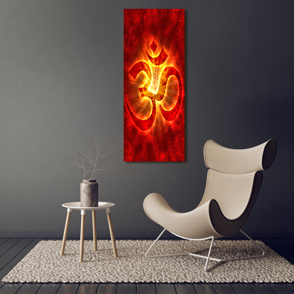 Print on acrylic glass The burning sign of the OM