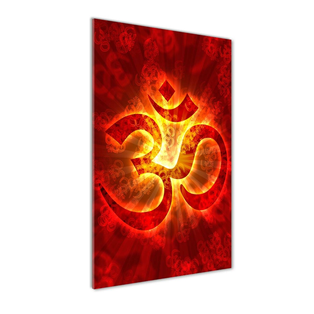 Print on acrylic glass The burning sign of the OM