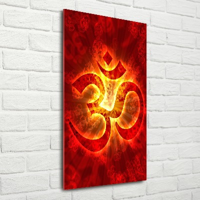 Print on acrylic glass The burning sign of the OM