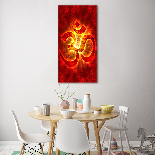 Print on acrylic glass The burning sign of the OM