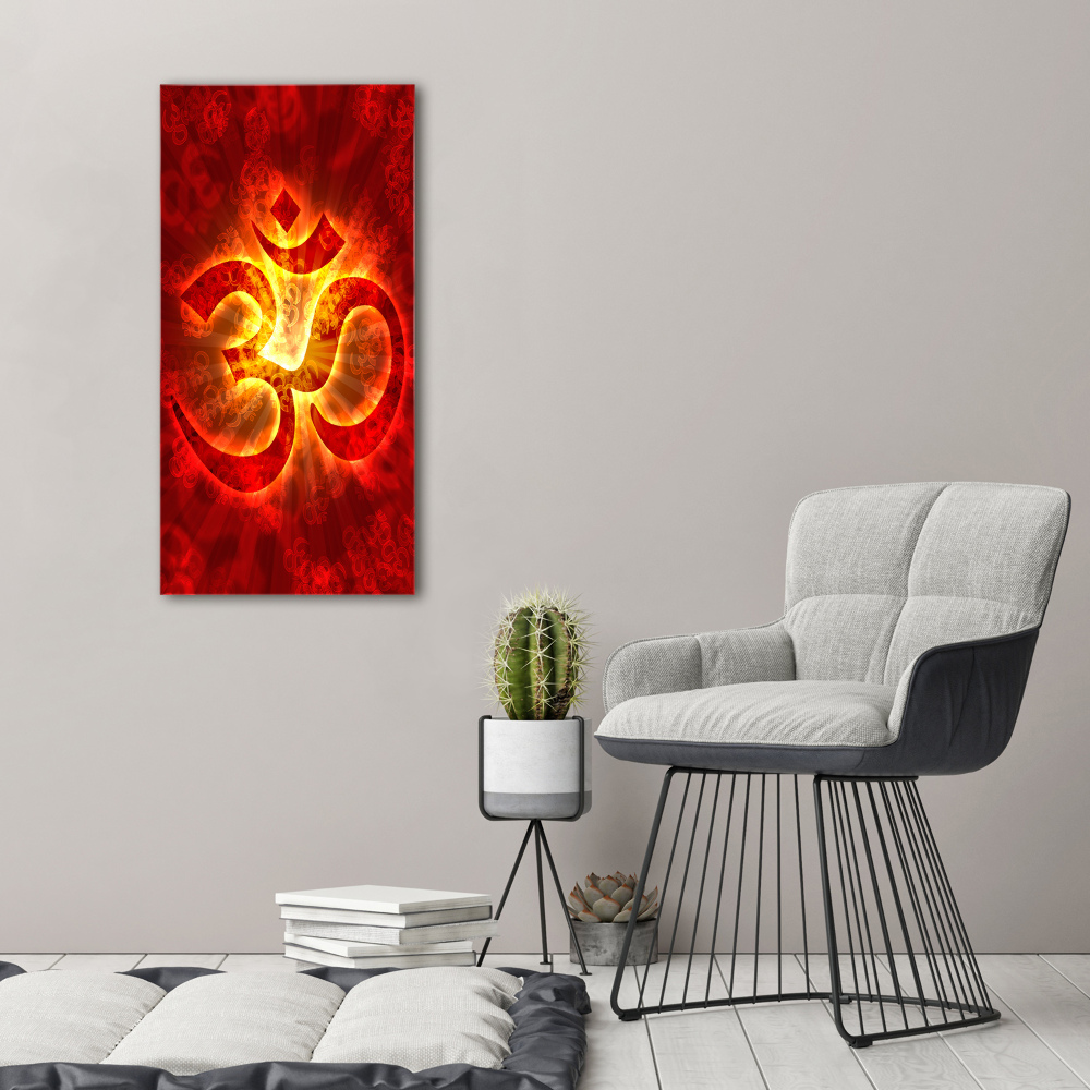 Print on acrylic glass The burning sign of the OM