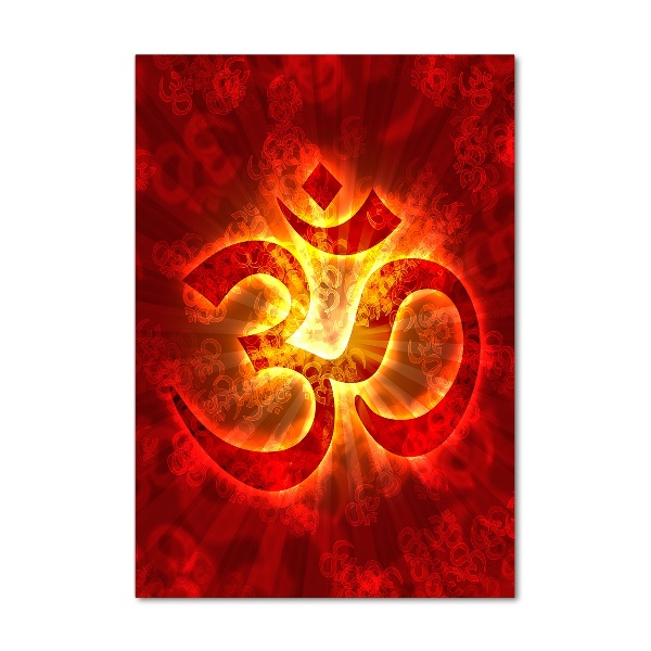 Print on acrylic glass The burning sign of the OM