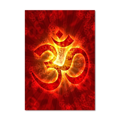 Print on acrylic glass The burning sign of the OM