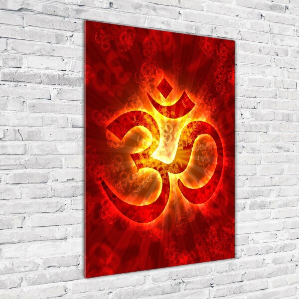 Print on acrylic glass The burning sign of the OM