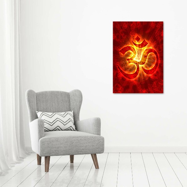 Print on acrylic glass The burning sign of the OM