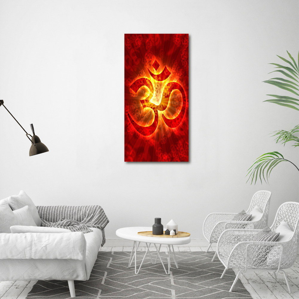 Print on acrylic glass The burning sign of the OM