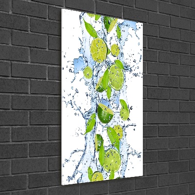 Wall art acrylic Lime and water