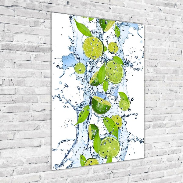 Wall art acrylic Lime and water